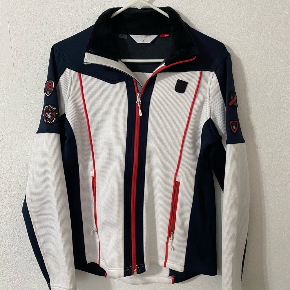 NWOT Spider knit fleece jacket
